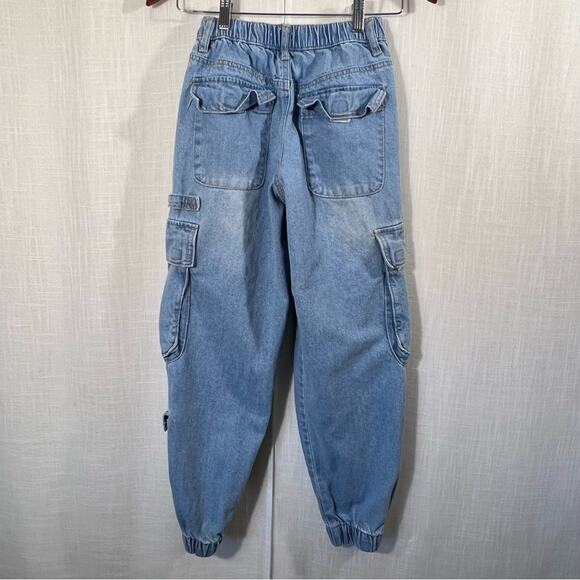 Forever 21 Cargo Jogger Denim Jean Size XS - Picture 6 of 10